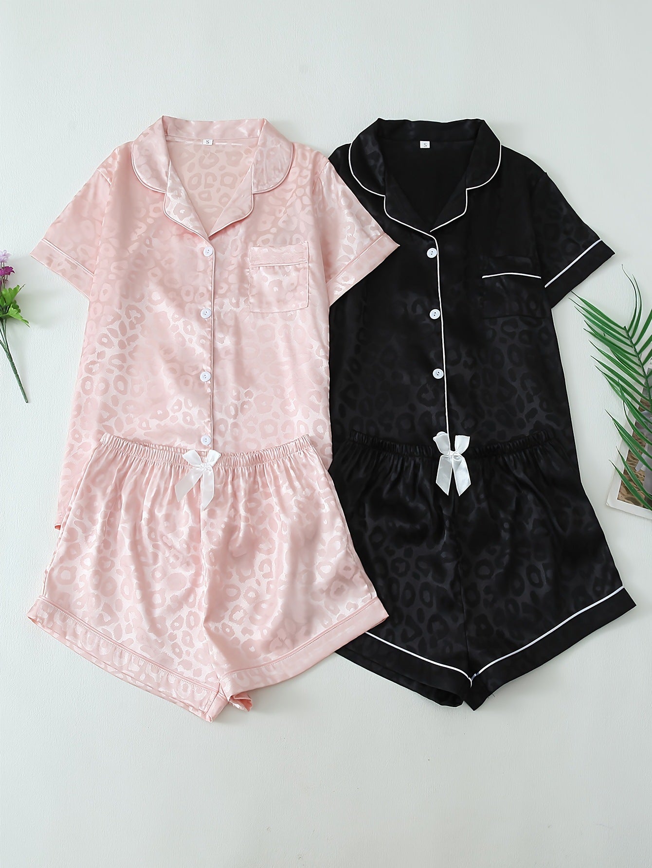 Belvere Luxe Stripe Satin Pajama Set (2-Piece Set)