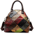 Belvere Embossed Leather Dumpling Handbag