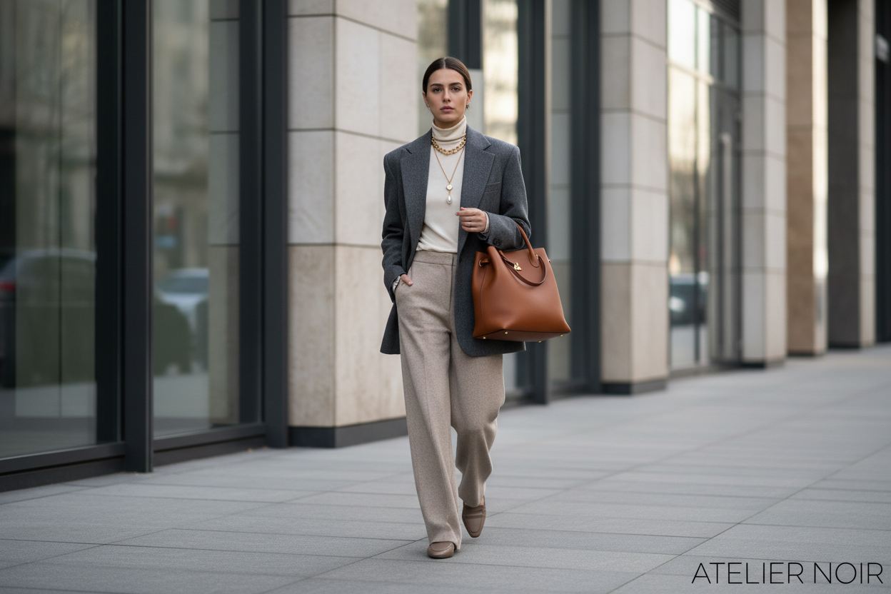 Elegant street style luxury fashion